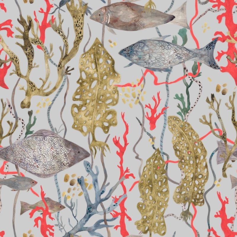 Aquarium-Garden-peces-coral-gris-claro