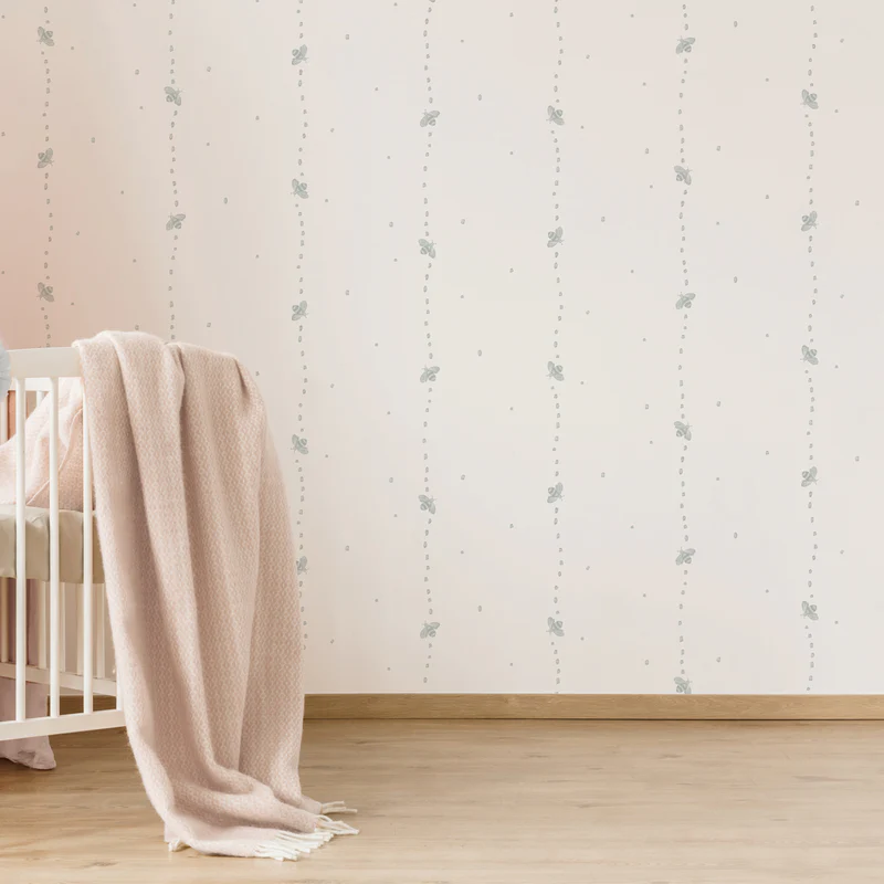 papel-pintado-rayas-infantil-dibujo-abejas